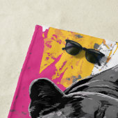 Black Panther Graffiti Pop Art Strandtuch (Beispiel)