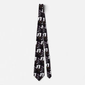 Black Panther Head Claws Sportfußball Necktie Krawatte (Vorderseite)