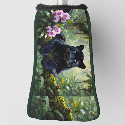 Black Panther in the Jungle Golf Headcover (Rotieren 90)