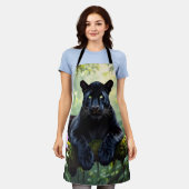 Black Panther in the Jungle Schürze (Getragen)