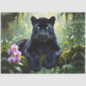 Black Panther in the Jungle Seidenpapier (Vorderseite)