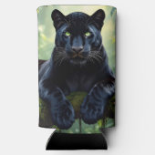 Black Panther in the Jungle Selters Dosenkühler (Rückseite)