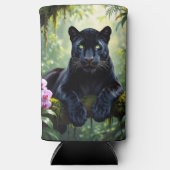 Black Panther in the Jungle Selters Dosenkühler (Vorderseite)