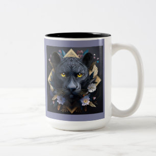 "Black Panther" individuell anpassbar Zweifarbige Tasse