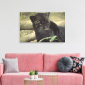 Black Panther Jaguar Leinwanddruck (Insitu (Wohnzimmer))