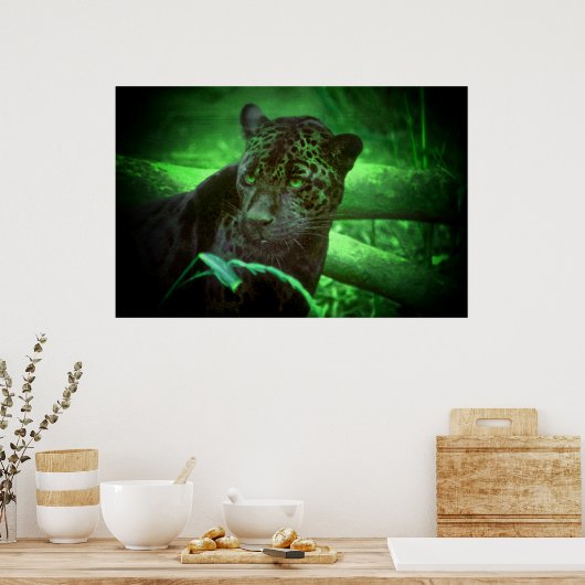Black Panther Jaguar Poster (Küche)