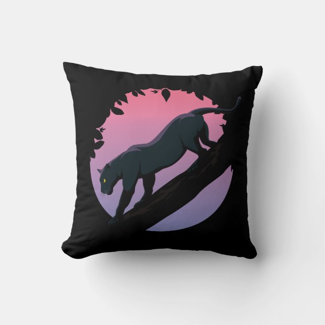 Black Panther Jungle Animal Kissen (Vorderseite)