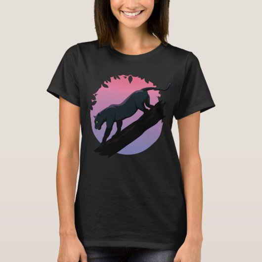 Black Panther Jungle Animal Women T-Shirt (Vorderseite)