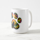 Black Panther Jungle Paw Design Kaffeetasse (VorderseiteRechts)