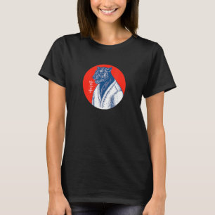Black Panther Karate Japanische Kunstästhetik Graf T-Shirt