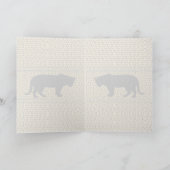 Black Panther, Leopard Gruß / Note Card Karte (Innenseite)