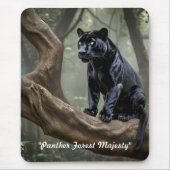"Black Panther on Branch" Mousepad (Vorne)
