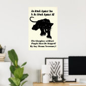 Black Panther Poster 'An Attack Against One Is An (Heimbüro)