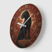 Black Panther Queen Große Wanduhr (Winkel)