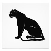 Black Panther Silhouette Fotodruck (Vorne)