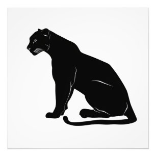 Black Panther Silhouette Fotodruck