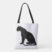 Black Panther Silhouette Tasche (Rückseite)
