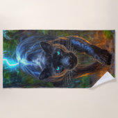 Black Panther Strandtuch (Vorderseite)
