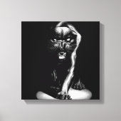 Black Panther Stretched Canvas Print Leinwanddruck (Vorderseite)