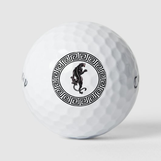 Black Panther Tattoo Golf Balls Golfball (Vorderseite)