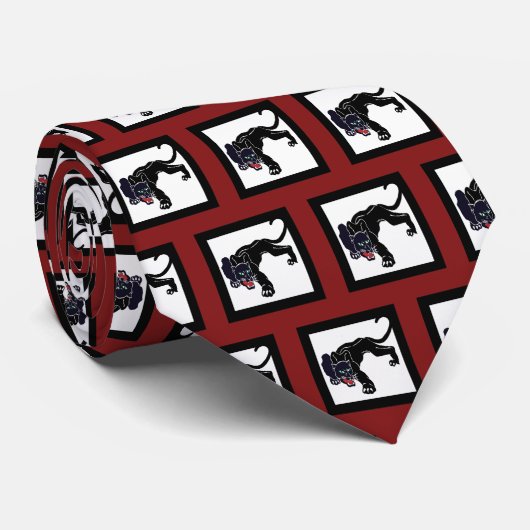 Black Panther Team Mascot für jeden Farbnecker Krawatte (Gerollt)