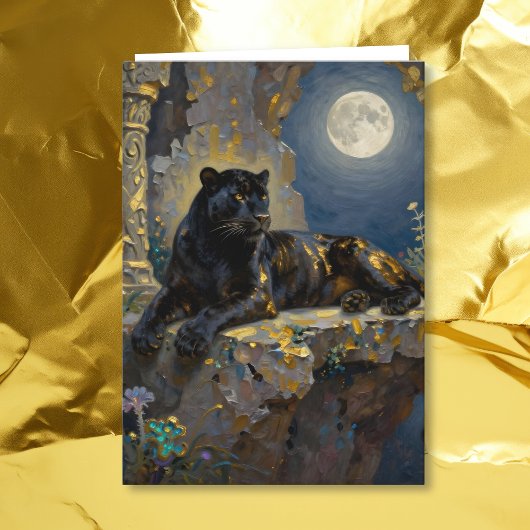 Black Panther Themed Happy Birthday Karte