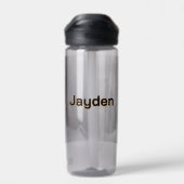 Black Panther under the Full Moon Personalized Trinkflasche (Rückseite)