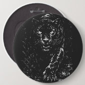 Black Panther — von BurnsInHell Button (Vorne & Hinten)