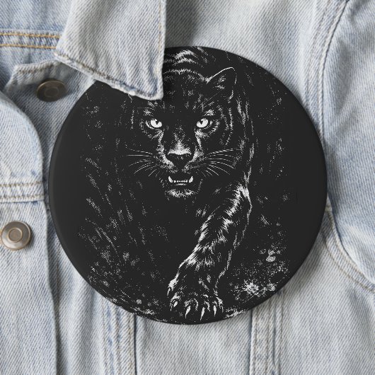 Black Panther — von BurnsInHell Button (Beispiel)