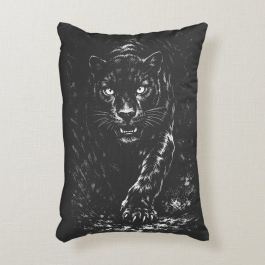 Black Panther — von BurnsInHell Dekokissen (Vorderseite(Vertikal))