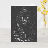 Black Panther — von BurnsInHell Karte (Gelbe Blume)