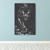 Black Panther — von BurnsInHell Leinwanddruck (Insitu (Holzboden))