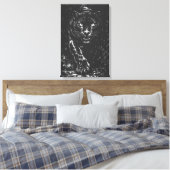 Black Panther — von BurnsInHell Leinwanddruck (Insitu (Schlafzimmer))