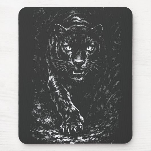 Black Panther — von BurnsInHell Mousepad (Vorne)