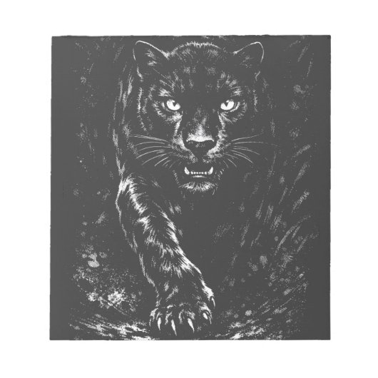 Black Panther — von BurnsInHell Notizblock (Vorderseite)