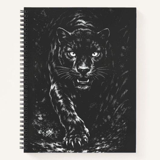 Black Panther — von BurnsInHell Notizblock (Vorderseite)