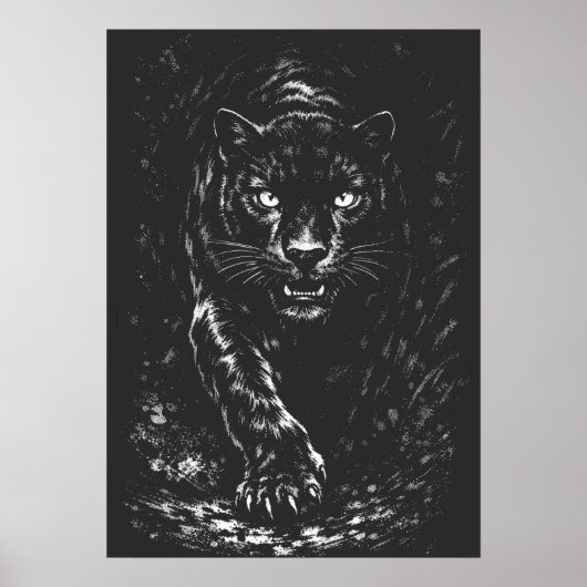 Black Panther — von BurnsInHell Poster (Vorne)