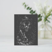 Black Panther — von BurnsInHell Postkarte (Stehend Vorderseite)