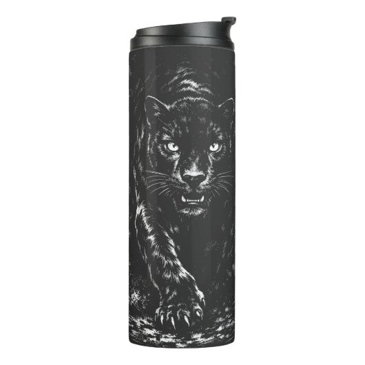 Black Panther — von BurnsInHell Thermosbecher (Nach links gedreht)