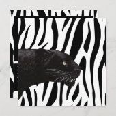 Black Panther von Toshi Yoshida Einladung (Vorne/Hinten)