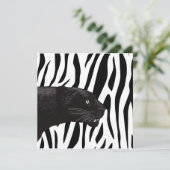 Black Panther von Toshi Yoshida Einladung (Stehend Vorderseite)