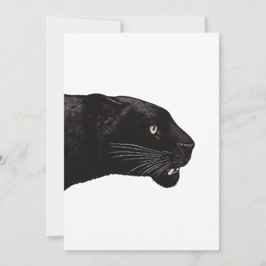 Black Panther von Toshi Yoshida Einladung (Vorderseite)