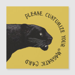 Black Panther von Toshi Yoshida Magnatic Card Magnetkarte