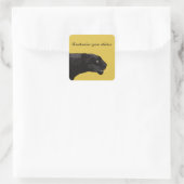 Black Panther von Toshi Yoshida Quadratischer Aufkleber (Tasche)