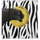 Black Panther von Toshi Yoshida Tasse Duschvorhang (Vorderseite)