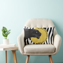 Black Panther von Toshi Yoshida Wood Lendenkissen