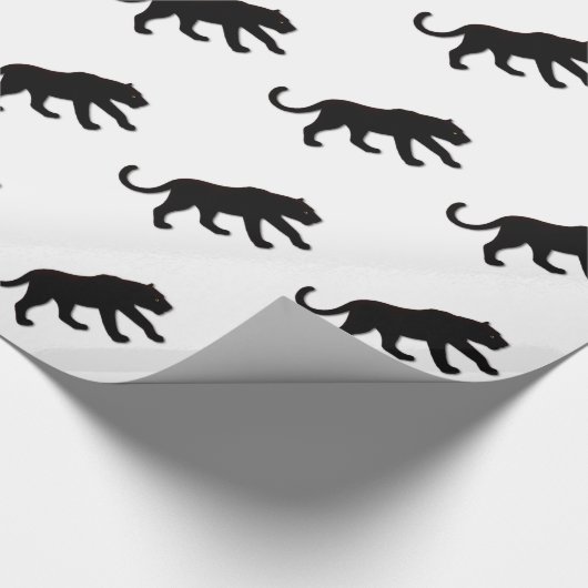 Black Panther White Geschenkpapier (Ecke)