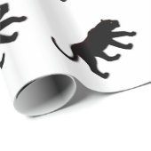 Black Panther White Geschenkpapier (Rolleneckpunkt)