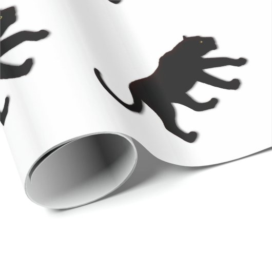 Black Panther White Geschenkpapier (Rolleneckpunkt)