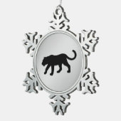 Black Panther Xmas Schneeflocken Zinn-Ornament (Rechts)